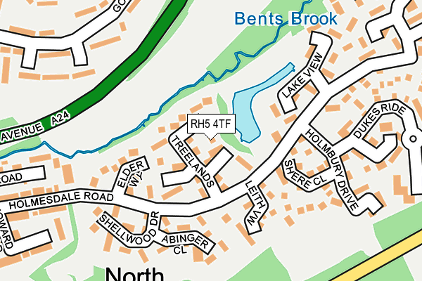 RH5 4TF map - OS OpenMap – Local (Ordnance Survey)