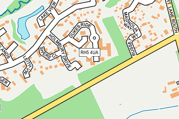 RH5 4UA map - OS OpenMap – Local (Ordnance Survey)