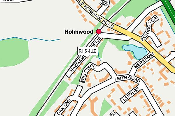 RH5 4UZ map - OS OpenMap – Local (Ordnance Survey)