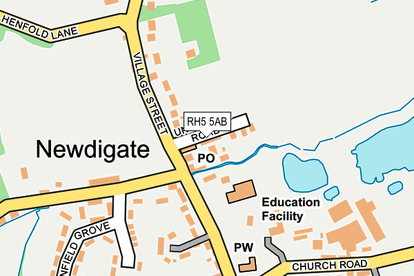 RH5 5AB map - OS OpenMap – Local (Ordnance Survey)