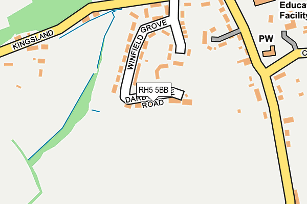 RH5 5BB map - OS OpenMap – Local (Ordnance Survey)