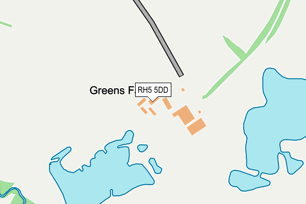 RH5 5DD map - OS OpenMap – Local (Ordnance Survey)