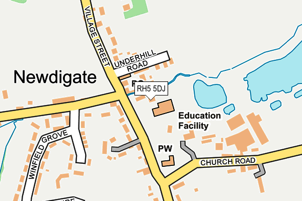 RH5 5DJ map - OS OpenMap – Local (Ordnance Survey)