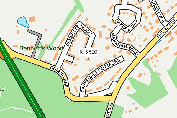 RH5 5EG map - OS OpenMap – Local (Ordnance Survey)