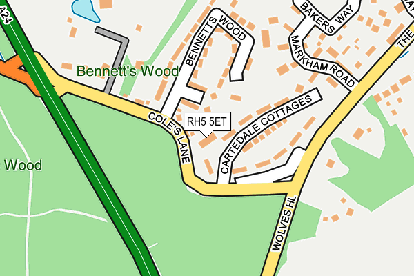 RH5 5ET map - OS OpenMap – Local (Ordnance Survey)