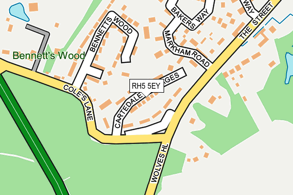RH5 5EY map - OS OpenMap – Local (Ordnance Survey)