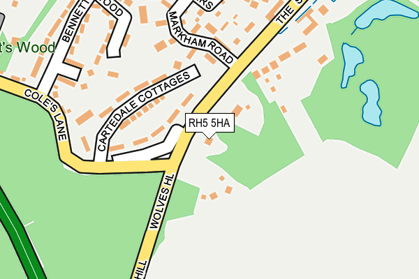RH5 5HA map - OS OpenMap – Local (Ordnance Survey)