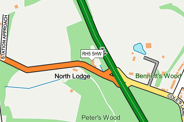 RH5 5HW map - OS OpenMap – Local (Ordnance Survey)