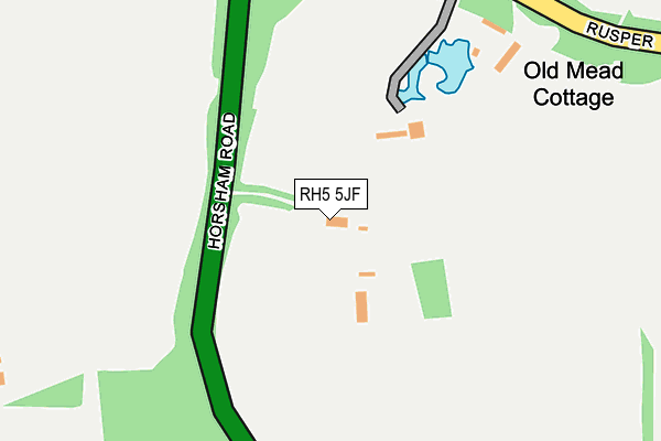 RH5 5JF map - OS OpenMap – Local (Ordnance Survey)