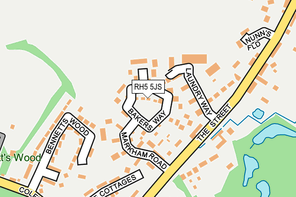 RH5 5JS map - OS OpenMap – Local (Ordnance Survey)