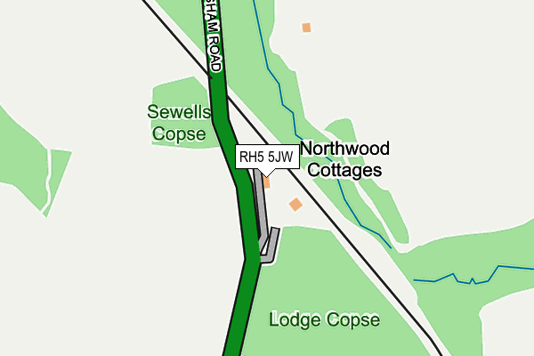 RH5 5JW map - OS OpenMap – Local (Ordnance Survey)