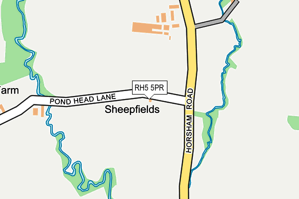 RH5 5PR map - OS OpenMap – Local (Ordnance Survey)