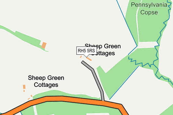 RH5 5RS map - OS OpenMap – Local (Ordnance Survey)