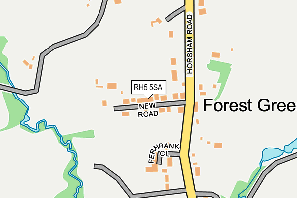 RH5 5SA map - OS OpenMap – Local (Ordnance Survey)