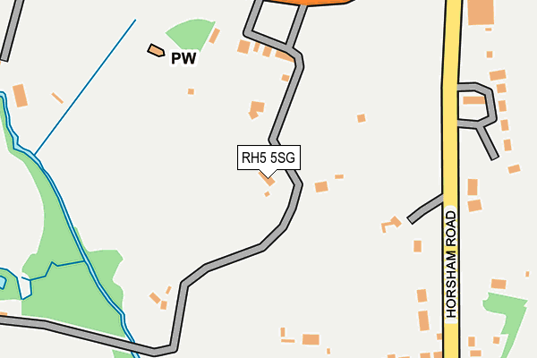 RH5 5SG map - OS OpenMap – Local (Ordnance Survey)
