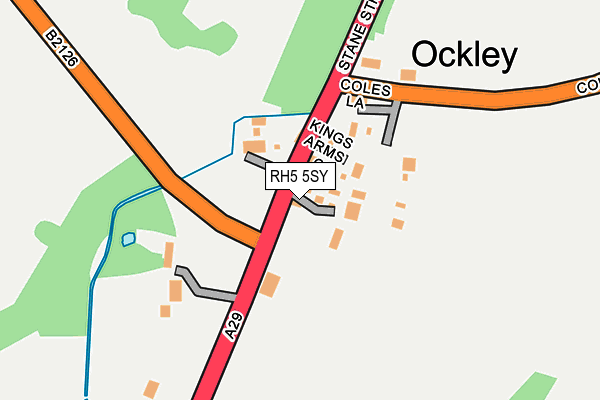 RH5 5SY map - OS OpenMap – Local (Ordnance Survey)