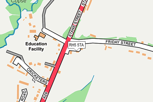 RH5 5TA map - OS OpenMap – Local (Ordnance Survey)