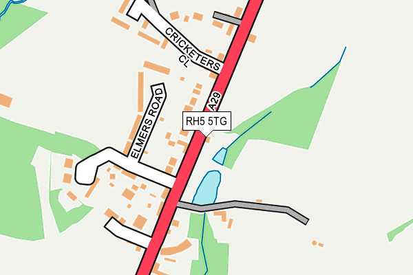 RH5 5TG map - OS OpenMap – Local (Ordnance Survey)