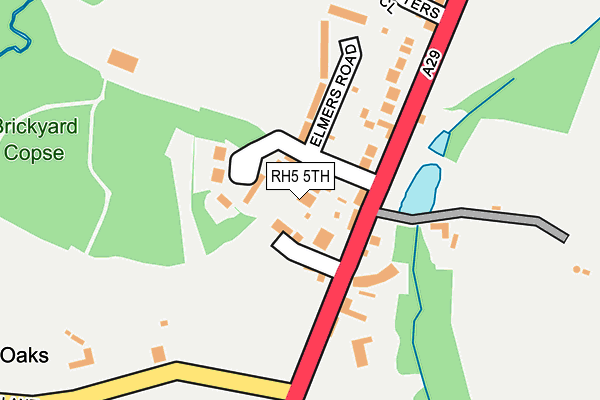 RH5 5TH map - OS OpenMap – Local (Ordnance Survey)