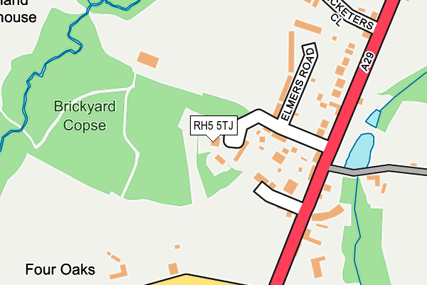 RH5 5TJ map - OS OpenMap – Local (Ordnance Survey)