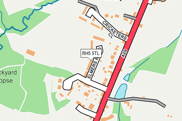 RH5 5TL map - OS OpenMap – Local (Ordnance Survey)