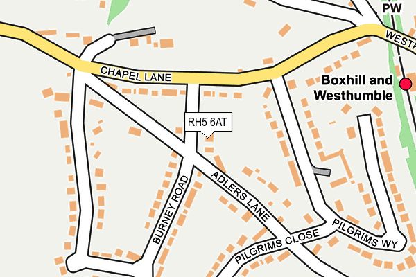 RH5 6AT map - OS OpenMap – Local (Ordnance Survey)