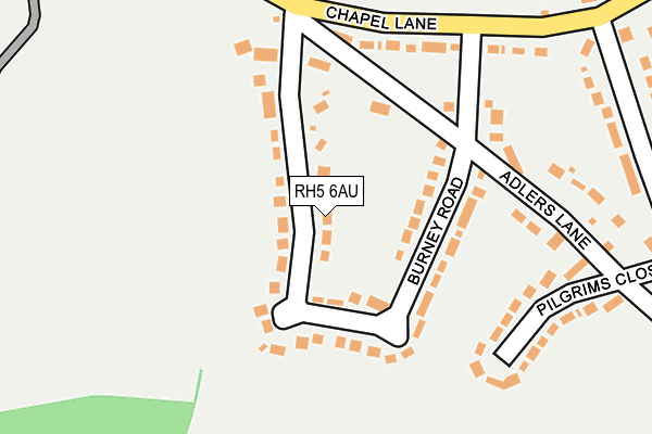 RH5 6AU map - OS OpenMap – Local (Ordnance Survey)