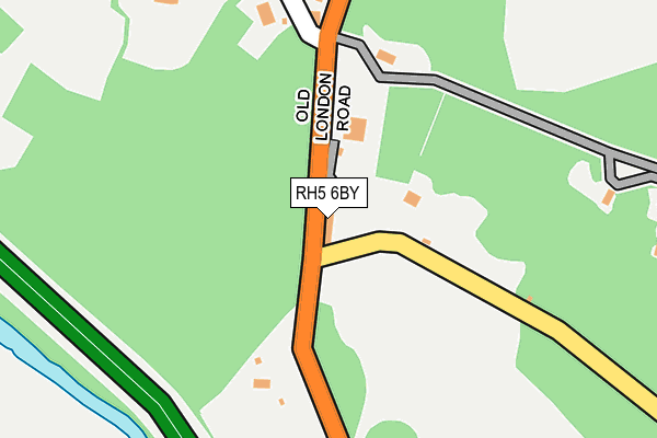 RH5 6BY map - OS OpenMap – Local (Ordnance Survey)