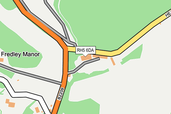 RH5 6DA map - OS OpenMap – Local (Ordnance Survey)