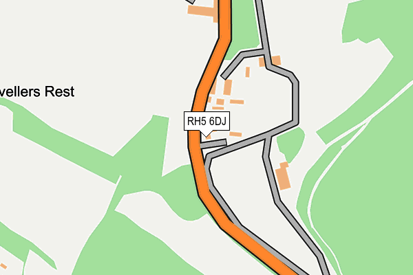 RH5 6DJ map - OS OpenMap – Local (Ordnance Survey)