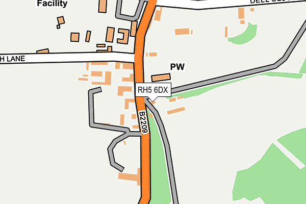 RH5 6DX map - OS OpenMap – Local (Ordnance Survey)