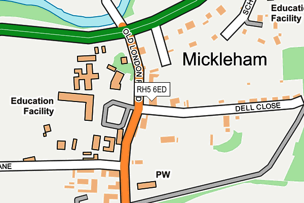 RH5 6ED map - OS OpenMap – Local (Ordnance Survey)