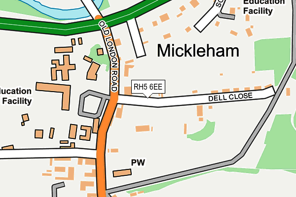 RH5 6EE map - OS OpenMap – Local (Ordnance Survey)