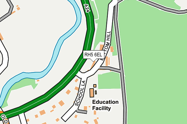 RH5 6EL map - OS OpenMap – Local (Ordnance Survey)