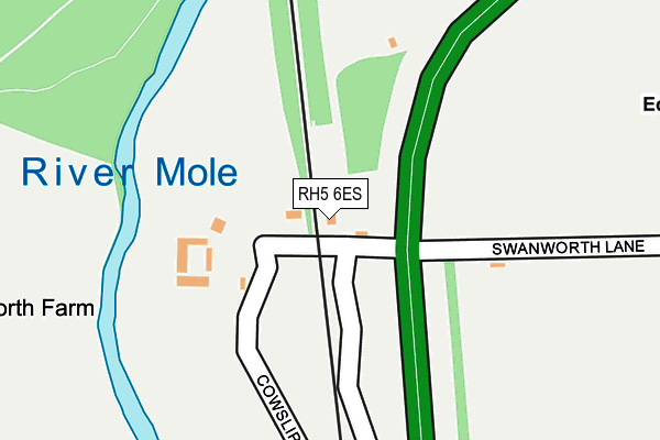 RH5 6ES map - OS OpenMap – Local (Ordnance Survey)