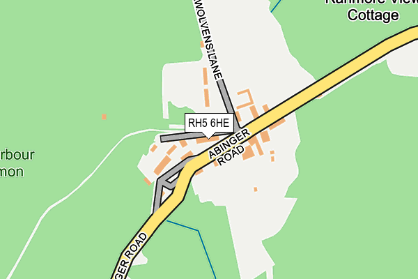 RH5 6HE map - OS OpenMap – Local (Ordnance Survey)