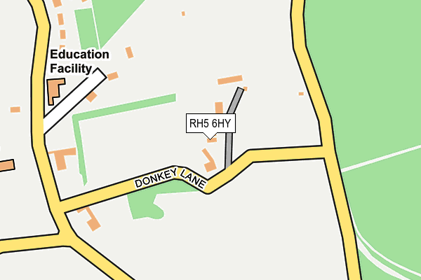 RH5 6HY map - OS OpenMap – Local (Ordnance Survey)