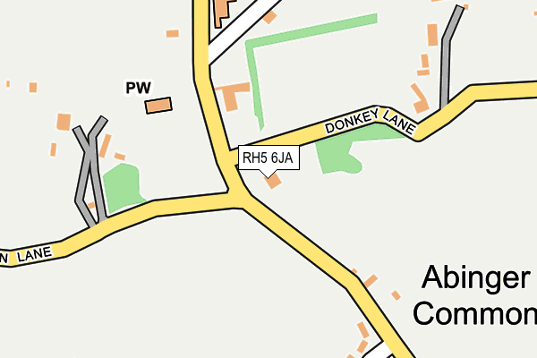RH5 6JA map - OS OpenMap – Local (Ordnance Survey)