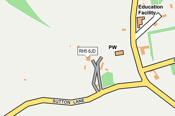 RH5 6JD map - OS OpenMap – Local (Ordnance Survey)