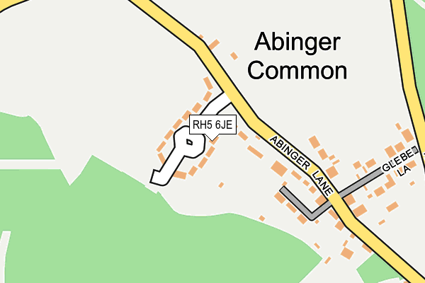 RH5 6JE map - OS OpenMap – Local (Ordnance Survey)