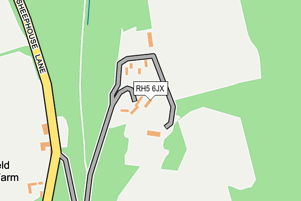 RH5 6JX map - OS OpenMap – Local (Ordnance Survey)