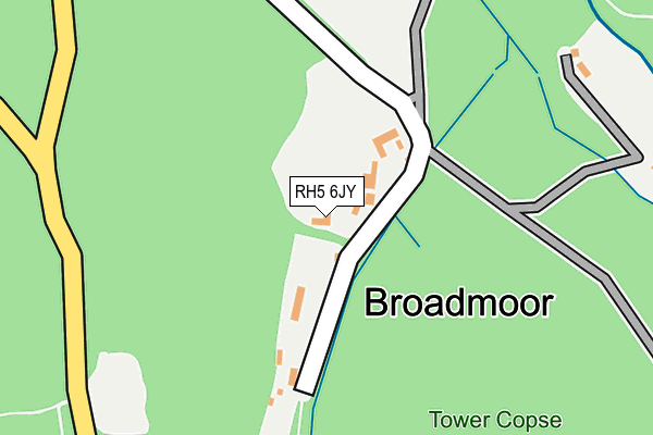 RH5 6JY map - OS OpenMap – Local (Ordnance Survey)
