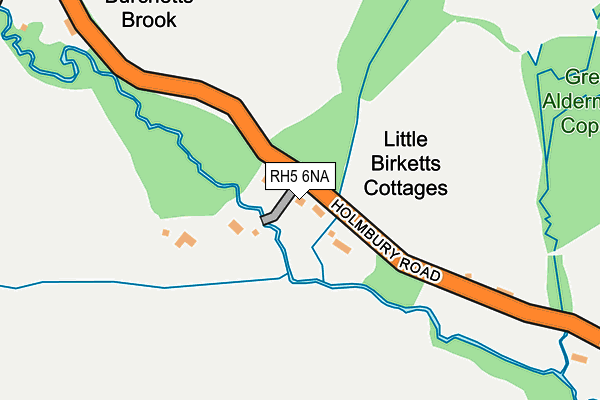 RH5 6NA map - OS OpenMap – Local (Ordnance Survey)