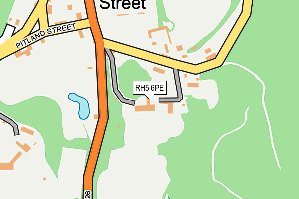 RH5 6PE map - OS OpenMap – Local (Ordnance Survey)