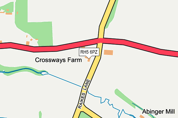 RH5 6PZ map - OS OpenMap – Local (Ordnance Survey)