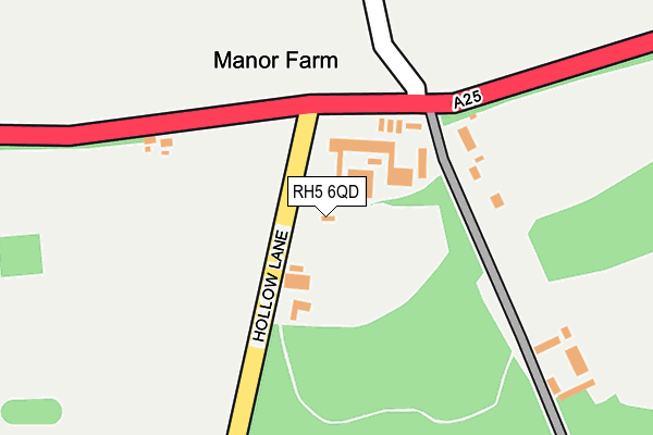 RH5 6QD map - OS OpenMap – Local (Ordnance Survey)