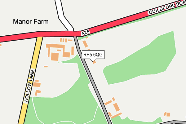 RH5 6QG map - OS OpenMap – Local (Ordnance Survey)