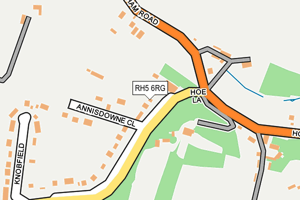 RH5 6RG map - OS OpenMap – Local (Ordnance Survey)