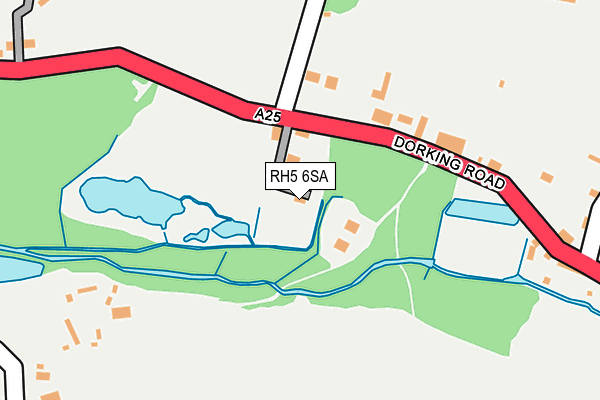 RH5 6SA map - OS OpenMap – Local (Ordnance Survey)