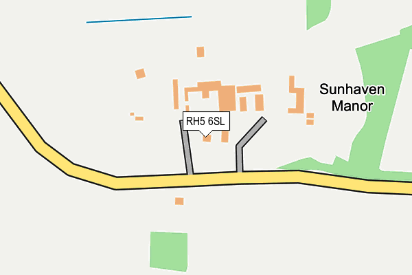 RH5 6SL map - OS OpenMap – Local (Ordnance Survey)